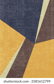 Geometrical Carpet Vector modern Pattern with texture and trending colors in high resolution
