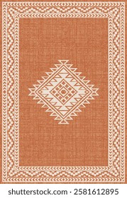Geometrical Carpet Vector modern Pattern with texture and trending colors in high resolution
