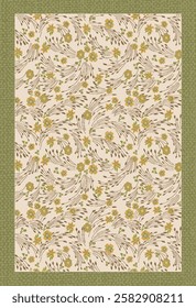 Geometrical Carpet Vector modern Pattern with texture and trending colors in high resolution
