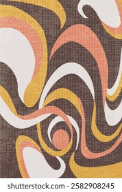 Geometrical Carpet Vector modern Pattern with texture and trending colors in high resolution
