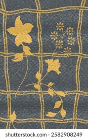 Geometrical Carpet Vector modern Pattern with texture and trending colors in high resolution
