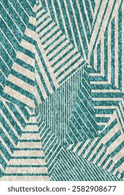 Geometrical Carpet Vector modern Pattern with texture and trending colors in high resolution

