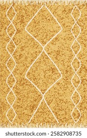 Geometrical Carpet Vector modern Pattern with texture and trending colors in high resolution
