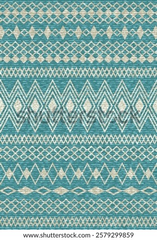 Geometrical Carpet Vector modern Pattern with trending colors in high resolution
