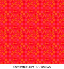 Geometrical circle pattern background - red abstract vector illustration