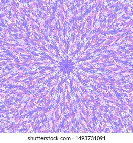 Geometrical circular tile mosaic background - colorful hypnotic psychedelic vector design with geometric shapes