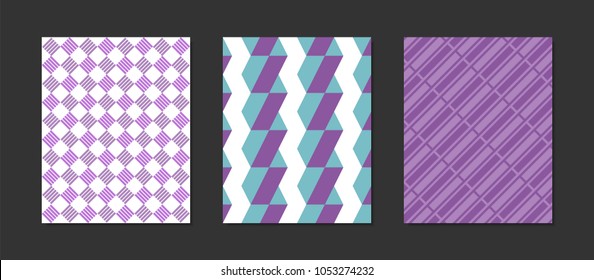 Geometrical Color Ornaments in the Classic Style. Abstract Geometric Patterns in Blue and Purple Colors for Background. Decorative Backdrop can be used for Wallpaper, Cover, Surface Textures, Cards.