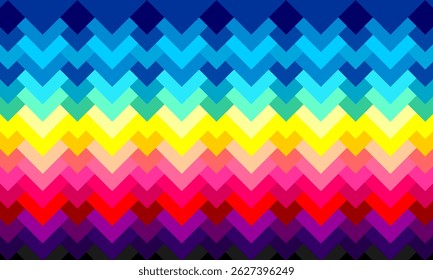 Geometrical Colorful Seamless Flat Pattern Illustration Vector Background