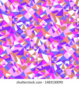Geometrical colorful triangular mosaic pattern background - abstract vector graphic