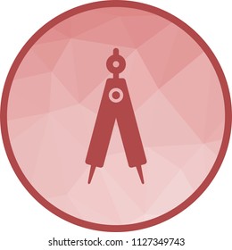 Geometrical Compass Icon