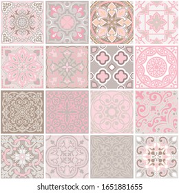 Geometrische Zusammensetzung von Quadraten. Das Design des nahtlosen Musters für den Druck auf Stoff, Tapeten, ölhaltige Stoffe, Fliesen für die Gestaltung des Innenraums.