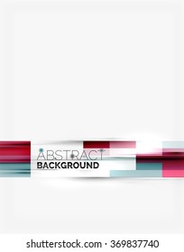 Geometrical design background, straight lines on white
