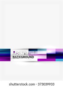 Geometrical design background, straight lines on white