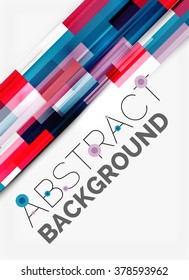 Fondo de diseño geométrico, líneas rectas sobre blanco