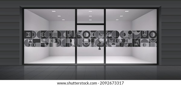 Geometrical design for glass partition. Glass\
window graphics.
