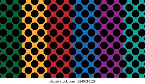 Geometrical design pattern in multi colors background. Should be good for textiles, carpets, rugs, or any fabrics.