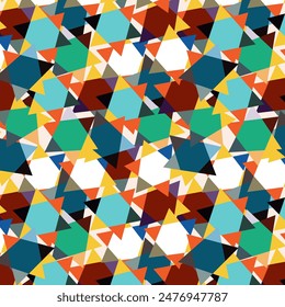 Geometrical design seamless vector pattern