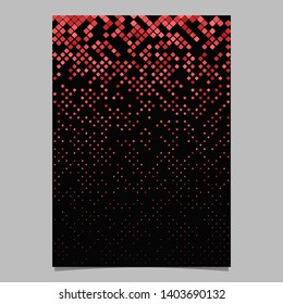Geometrical diagonal square pattern background flyer template - vector illustration