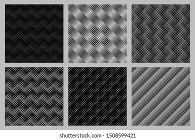 Geometrical diagonal square pattern background design set - abstract vector graphic