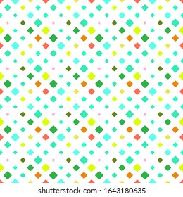 Geometrical diagonal square pattern background - colorful abstract vector design from rounded squares