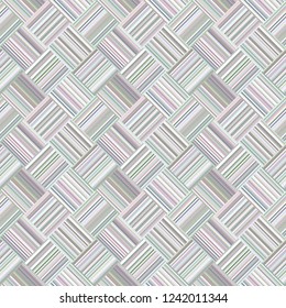 Geometrical diagonal stripe square tile mosaic pattern background - repeating illustration