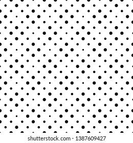 Geometrical dot pattern background - abstract monochrome vector design