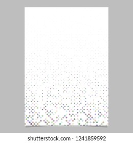 Geometrical dot pattern background flyer template - vector design