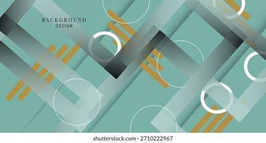 Geometrical elegant soft green design background 