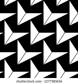 Geometrical figures pattern. Polygons ornament. Geometric background. Triangular shapes wallpaper. Triangles backdrop. Digital paper, textile print, abstract. Seamless vector.