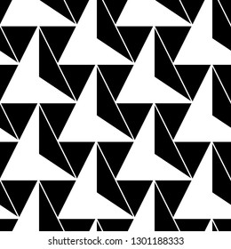 Geometrical figures pattern. Polygons ornament. Triangular shapes wallpaper. Geometric background. Digital paper, textile print, abstract. Seamless vector. Triangles backdrop
