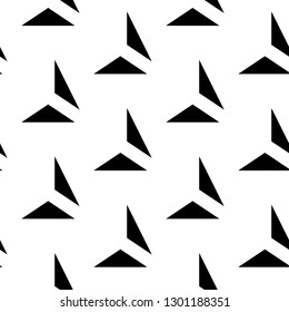 Geometrical figures pattern. Polygons ornament. Geometric background. Triangular shapes wallpaper. Digital paper, textile print, abstract. Triangles backdrop. Seamless vector