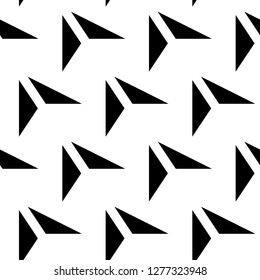 Geometrical figures pattern. Triangles backdrop. Polygons ornament. Triangular shapes wallpaper. Geometric background. Digital paper, textile print, abstract. Seamless vector