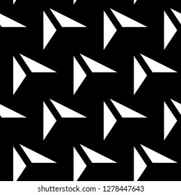 Geometrical figures pattern. Triangles backdrop. Polygons ornament. Triangular shapes wallpaper. Geometric background. Digital paper, textile print, abstract. Seamless vector.