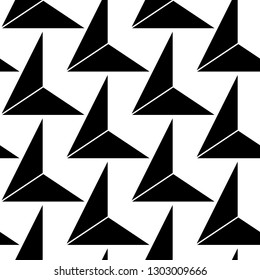 Geometrical figures pattern. Triangular shapes wallpaper. Polygons ornament. Geometric background. Digital paper, textile print, abstract. Seamless vector. Triangles backdrop