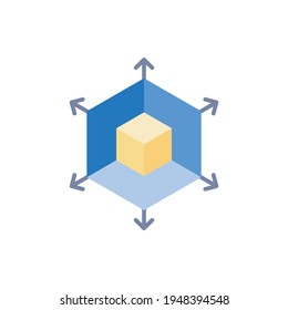 Geometrical figures Vector Flat Illustration Style icon. EPS 10