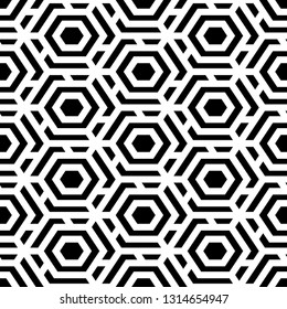 Geometrical figures wallpaper. Hexagons, quadrangles pattern. Geometric background. Simple shapes backdrop. Polygons motif. Digital paper, abstract. Seamless ornament