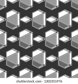 Geometrical figures wallpaper. Triangles, rhombuses, trapeziums pattern.Shapes backdrop.Seamless ornament. Geometric background. Digital paper, abstract