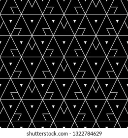Geometrical figures wallpaper.Seamless ornament.Triangles, rhombuses, polygons pattern. Simple shapes backdrop.Geometric background. Digital paper, abstract