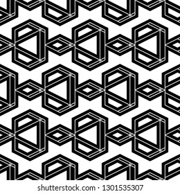 Geometrical figures wallpaper.Shapes backdrop. Geometric background. Seamless ornament. Digital paper, abstract. Triangles, rhombuses, trapeziums pattern