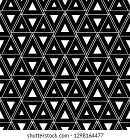 Geometrical figures wallpaper.Shapes backdrop. Triangles, rhombuses, parallelograms, trapeziums pattern. Geometric background. Digital paper, abstract. Seamless ornament
