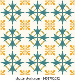 geometrical floral abstract pattern repeating seamless
