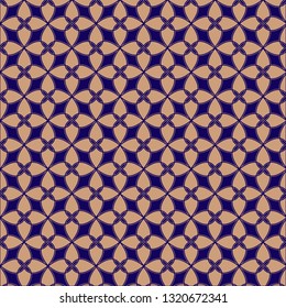 Geometrical flower seamless pattern