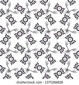 Geometrical Flower, Seamless Pattern.