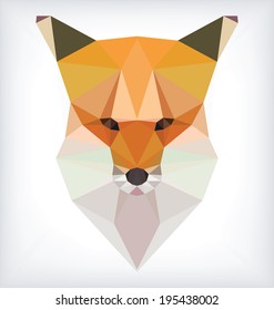 Geometrical Fox Portrait