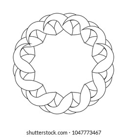 Geometrical frame made of abstract shapes, vector.
