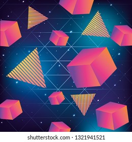 geometrical futuristic backgrouns