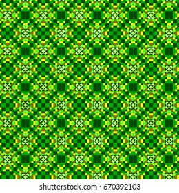 geometrical green seamless pattern