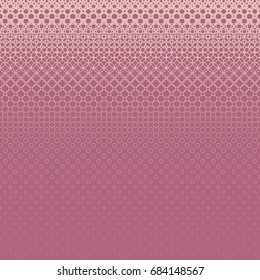 Geometrical halftone circle pattern background - vector graphic design from rings in varying sizes