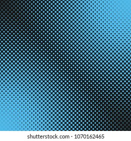 Geometrical halftone dot pattern background - vector graphic design from circles in varying sizes
