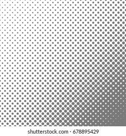 Geometrical halftone dot pattern background - vector graphic from circles in varying sizes
